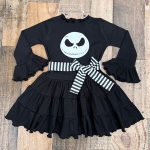 Jack The Skeleton Pumpkin King Girl Twirl Dress Handmade Upon Purchase